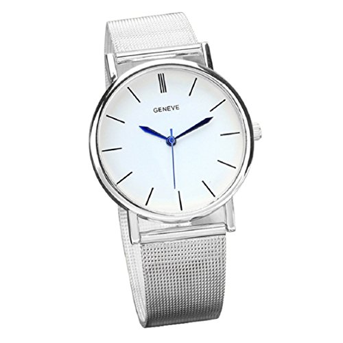 FEITONG Damenuhr Mode Beiläufige Edelstahl Band Analoge Quarz Armbanduhr Silber Neu FEITONG Damenuhr Mode Beiläufige Edelstahl Band Analoge Quarz Armbanduhr Silber Neu