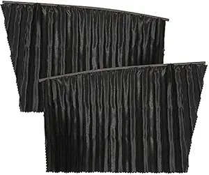 Frixen Car Privacy Side Window Sunshade - 2 Pcs Front and Rear Metal Window Frames Magnetic Sun Shade for Baby Passenger Retractable Foldable Protection Upgraded Version Curtains