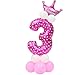 Produktbild Happy birthday princess Balloons HKFV Anzahl Ballon Baby Shower Kindergeburtstagsfeier Folienballons Alles Gute zum Geburtstag Prinzessin Aluminium Ballon Party Dekoration Balloon (C)