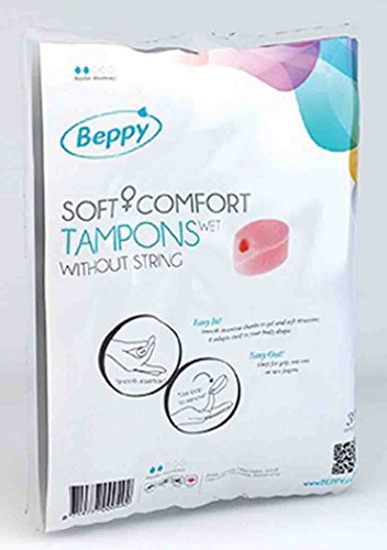 Suave y Asha MemoryCapital Beppy apretón de la comodidad lubricados tampones con texto en inglés 30