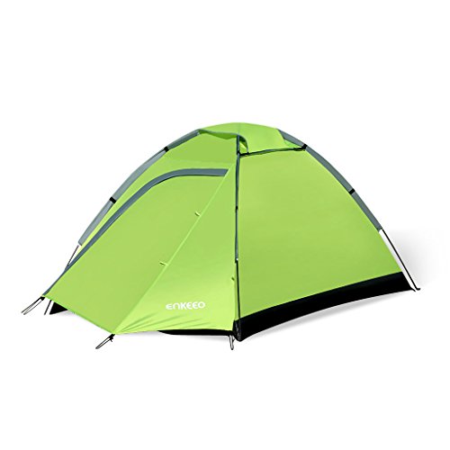 Enkeeo - Tienda de Campaña Iglú Resistente e Impermeable 2 personas (Ventana de Malla, Estructura De Domo, Ligera 1.82kg, Fácil...