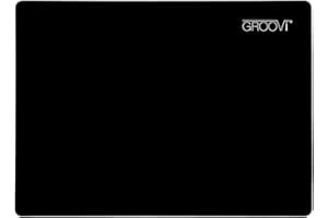 CLARITYSTAMP Groovi A4 Craft Mat - Black: Perfect for Crafting, Colouring, Drawing, Shading, Cutting, Embossing, Sewing & Fabric. Double Sided Mat with Soft Side & Rigid Side. for Projects, Hobby & Scrapbooking