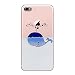 Produktbild iPhone 7 Plus Hülle, UCMDA Transparent Weiche Silikon Hülle Muster TPU Case, Ultra Dünn Kratzfeste and Schützt vor Schmutz Schutzhülle Handyhülle für iPhone 7 Plus (5,5 Zoll) - Blauwal