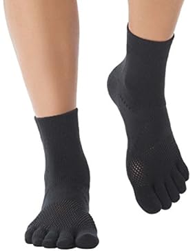 Knitido MTS Explorer - die robuste Marathonsocke | Kurze Lauf-Zehensocken mit ABS und Kompression am Mittelfuß...