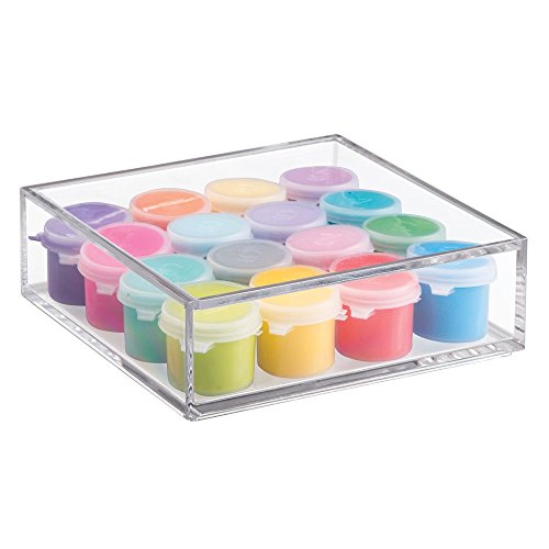 Interdesign 39610EU Clarity Aufbewahrungsbox mit Deckel Medium, 5 cm Hoch, durchsichtig - 6