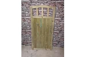 MD CARPENTRY DoomTop Wooden Pressure Treated Garden Gate - 5ft (150cm) x 90cm x 5cm