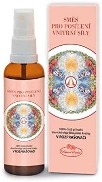 Ayurvedic Aromatherapy, PITTA Dosha(Fire Energy) mixture of 100% essential oils, For strengthening inner forces (Spray 50 ml (10 ml ess.oil+40 ml of 86% alcohol))