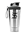 Produktbild Ice Shaker Edelstahl Isolierte Wasserflasche Eiweiß Shaker auslaufsicher - BPA frei mit Sieb - Gym Fitness Becher für Isolate und Sport Konzentrate | 16oz Silber