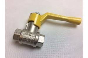 ACME 1/4" On/Off Switch Gas Valve Handle for Chinese Wok Cooker Made in Italy (DN10 PN100)