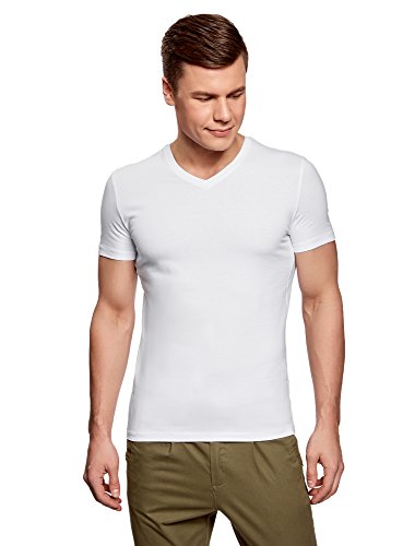 oodji Ultra Herren Tagless T-Shirt Basic (3er-Pack), Mehrfarbig, XS oodji Ultra Herren Tagless T-Shirt Basic (3er-Pack), Mehrfarbig, XS