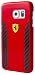 Produktbild Ferrari FECCHCS7ERE DAYTONA Glanz und Real Carbon Fiber Plate harte Schutzhülle für Samsung Galaxy S7 edge schwarz/rot