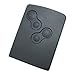 Price comparison product image Nicky Black Protective Cover for Renault 4 Tasten Schlüsselkarte Autoschlüssel Keyless Smartkey Silicone Keys Protector