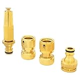 Un conector de latón 1/2 "con apagado