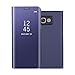 Produktbild Galaxy A3 2017 Hülle Spiegel Cover,Samsung Galaxy A3 2017 Spiegel Ledertasche,FNBK Ultra-Slim Mirror Case Cover Flip Schutzhülle Clear Handyhülle Brieftasche mit Handy Ultra PC Luxus Mirror Scratch Bumper Handytasche Backcover Standfunktion Dünn Stoßfest Standing Bookstyle PU Ledertasche Überzug Hart Zurück Schale Cool Männer Frauen Slim Fit Shell Anti-Scratch Volle Ecke 360 Schutz Wallet für Samsung Galaxy A3 2017,Lila