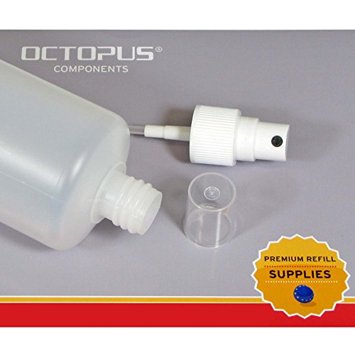 5 x 250 ml Sprühflaschen mit Fingerzerstäuber, Plastikflaschen mit Pumpsprüher, Kunststoffflaschen aus HDPE mit Zerstäuber, inkl. 5 Beschriftungsetiketten - 2