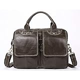 ♥ Estilo moderno: bolsa de hombro para hombre con estilo y apariencia concisa, adecuada para cualquier ocasión, ideal para usted o para regalar a su esposo, novio, padre, amigos varones.