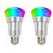 Produktbild LED Glühbirne, WLAN Smart Lampe Birne Bunte, Super Hell WiFi Licht Intelligent Die Mehrfarbige RGB Glühbirne, Hohe Energie 11 Watt Glühbirne Smart Licht Sockel E27, E26, B22, Entfernt Steuerzeit,E27