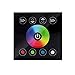 Produktbild VIPMOON DC 12 V-24 V wandhängende Touch Panel Full Color RGBW Dimmer Controller, Weiß oder Schwarz Farbe, 8key oder 9 Schlüssel für Wählen 9 Schlüssel, Schwarz, Controller Black(9key)