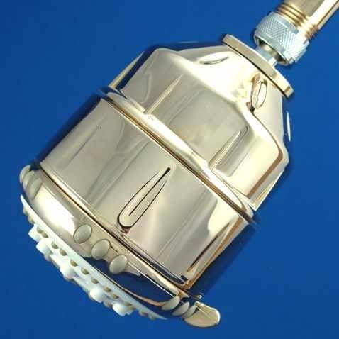 Sprite PureSpray 8 Setting AM8-GD Filtered Shower Head with SLC Cartridge - Gold by Sprite Industries