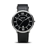 BERING Unisex-Armbanduhr Analog Quarz Leder 11139-409