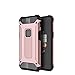 Produktbild SsHhUu OnePlus 5 2017 Hülle, TPU + PC Doppelschicht Schutzhülle Ganzkörper Rüstung Robust Stoßstange Handyhülle Dual Layer Stoßfest Rutschfest Schale Für OnePlus 5 2017 (5.5") Rose Gold
