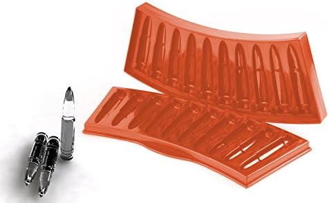 AK47 Ice Bullet 3D Cube Chocolate Soap Tray Mold Plastic Party maker (Red)