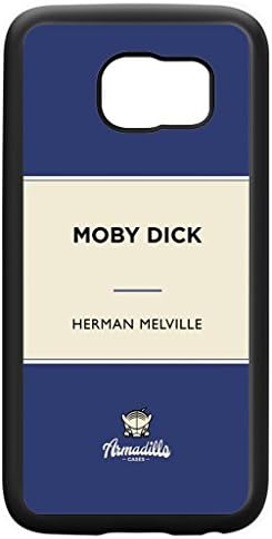 Moby Dick by Herman Melville Black Silicon Rubber Case for Galaxy S6 by Armadillo Books + FREE Crystal Clear Screen Protector