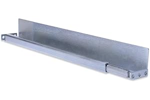 Digitus glissières 1U - pour armoires réseaux et serveurs 19 Pouces Profondeur Variable de 350 à 600 mm - Profilé en L, tôle d'acier de 2mm d'épaisseur - Charge admissible 100 kg - Argenté