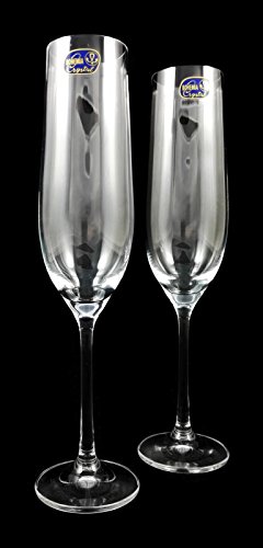 Verdadera Cristal de copas de champán, 2 unidades, 190 ml/Copa de c
