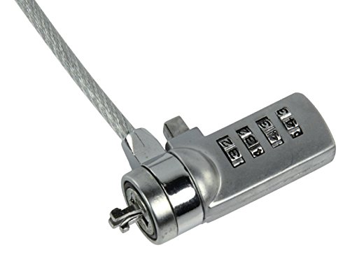 KOENIG Kabelschloss mit Zahlenkombination Diebstahlschutz fuer PC Laptop Notebook Display - 5