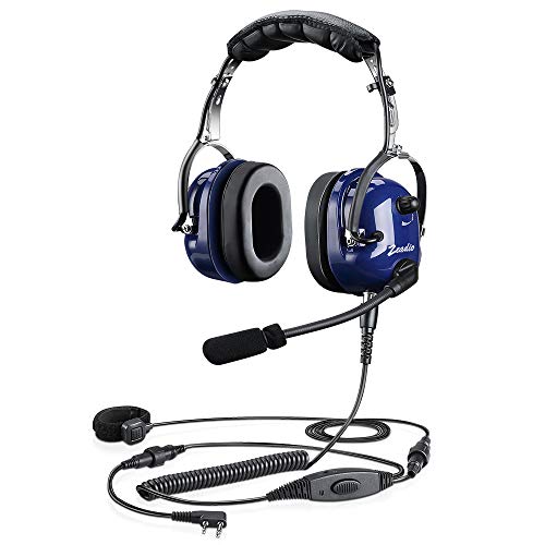 Zeadio Cyanine militare Noise Cancelling Overhead Headset 2 spina per Kenwood Baofeng Puxing Quansheng Weierwei Wouxun Hyt Tyt radio lt-3107 lt-2188 lt-2268 lt-3688 lt-6188 ecc.