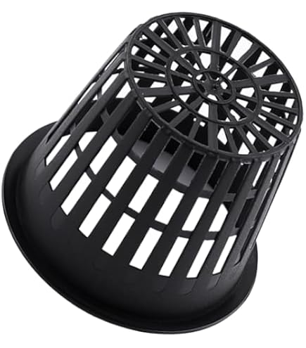 OASE Ronde Plantenmand 22 Cm – Voor Vijver En Oever, 5 Liter, Zwart Kunststof