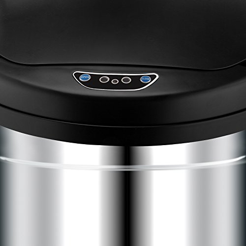 Abfalleimer / Mülleimer, automatisch, mit Bewegungssensor, Edelstahl, 56 l - 5