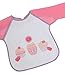 BabyPrem Baby Bibs Long Sleeve Velcro Plastic Back Blue Pink Boys Girls PINK
