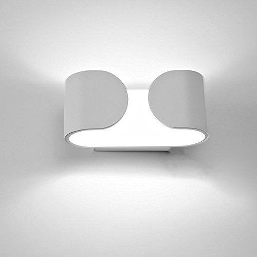 Preisvergleich Produktbild amzdeal Wandleuchte 2 COB Perlen Lampe 180 Grad Abstrahlwinkel 6W Kaltweiß