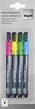 Sigel GL179 Kreidemarker bunt,  Rundspitze 1-2 mm,...