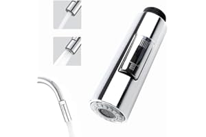 FADBUDS Doccetta per Lavandino Cucina Bagno, Ricambi Doccetta Cucina Testa di Spruzzo del Rubinetto della Cucina, Rubinetto Doccetta Estraibile Universale per Lavello da Cucina G 1/2 inch 2 Modalità