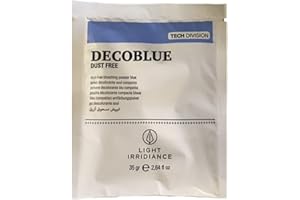 Light Irridiance Tech Decoblue Dust Free - Polvo decolorante azul compacto, sobre 35gr