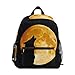 Produktbild BIGJOKE Kinder Rucksack Animal Wild Wolf Moon Print Kleinkind Schulranzen Reise Elementary Schulranzen Vorschule Kindergarten für Mädchen Jungen Kinder