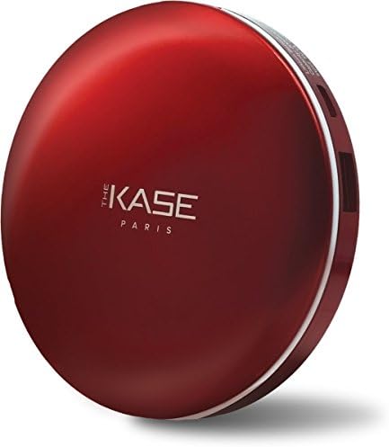 The Kase Collection Compact Mirror Power Bank 3000mAh, Hollywood Red