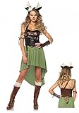 Waldkitz Damen-Kostüm von Leg Avenue - Rehkitz Kitz Bambi Hirsch Rentier, Größe:L