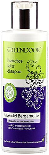 Greendoor Natur Shampoo Lavendel Bergamotte, für strapaziertes trockenes Haar, basische BIO Haarpflege ohne Sulfate & ohne Silikon & ohne Konservierungsmittel, all natural