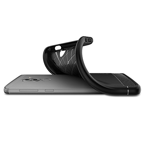 Huawei Honor 6X HÃ¼lle, SpigenÂ® [Rugged Armor] Karbon Look [Schwarz] Elastisch Stylisch Soft Flex TPU Silikon HandyhÃ¼lle Schutz vor StÃ¼rzen und StÃ¶ÃŸen SchutzhÃ¼lle fÃ¼r Huawei Honor 6X (2017) / GR5 2017 / Huawei Mate 9 Lite Case Cover Black (L12CS21415)