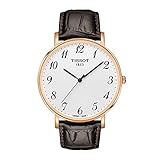 Tissot Herren Analog Quarz Everytime Large Armbanduhr mit Leder Armband T1096103603200