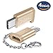 Produktbild 4 Stück USB C Adapter auf USB 3.0 A mit OTG für Type C Geräte für Samsung Galaxy S9/S9 plus, Huawei P9 /G9 ,Nexus 5X Nexus 6P, Google Chrome book,New Macbook 2015 (Gold)