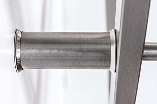 CLP exklusiver Kaminholzständer KERI für die Wand, rostfreier & robuster Edelstahl, bis zu 8 Größen wählbar 25 x 100 x 150 cm - 5