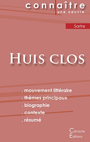 Télécharger Fiche de lecture Huis-clos de Jean-Paul Sartre (Analyse Littéraire de référence et résumé complet) PDF Fichier Télécharger Fiche de lecture Huis-clos de Jean-Paul Sartre (Analyse Littéraire de référence et résumé complet) PDF Fichier