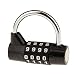 Imported 4 Digit Combination Padlock Travel Luggage Locker Security Lock - Black S RS.435.00