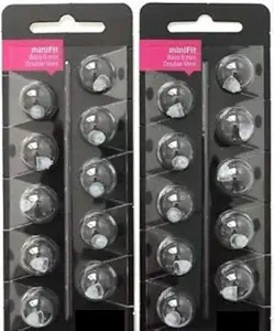 Oticon 6MM Double Vent Replacement Domes (20 Domes)