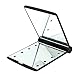 Women Ladies Make Up Cosmetic Compact Portable Folding Pocket Mirror with 8 Led Light Black